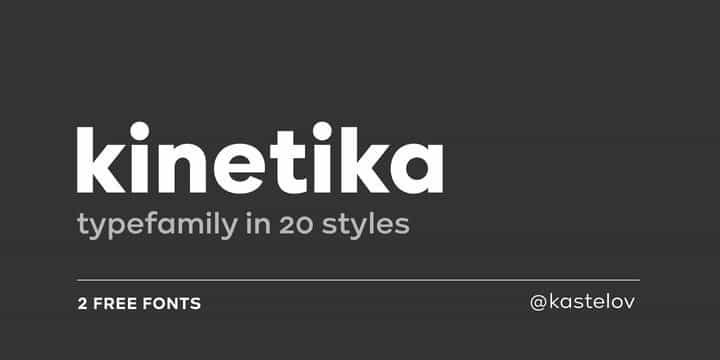 Kinetika Sans Serif Font Image 1
