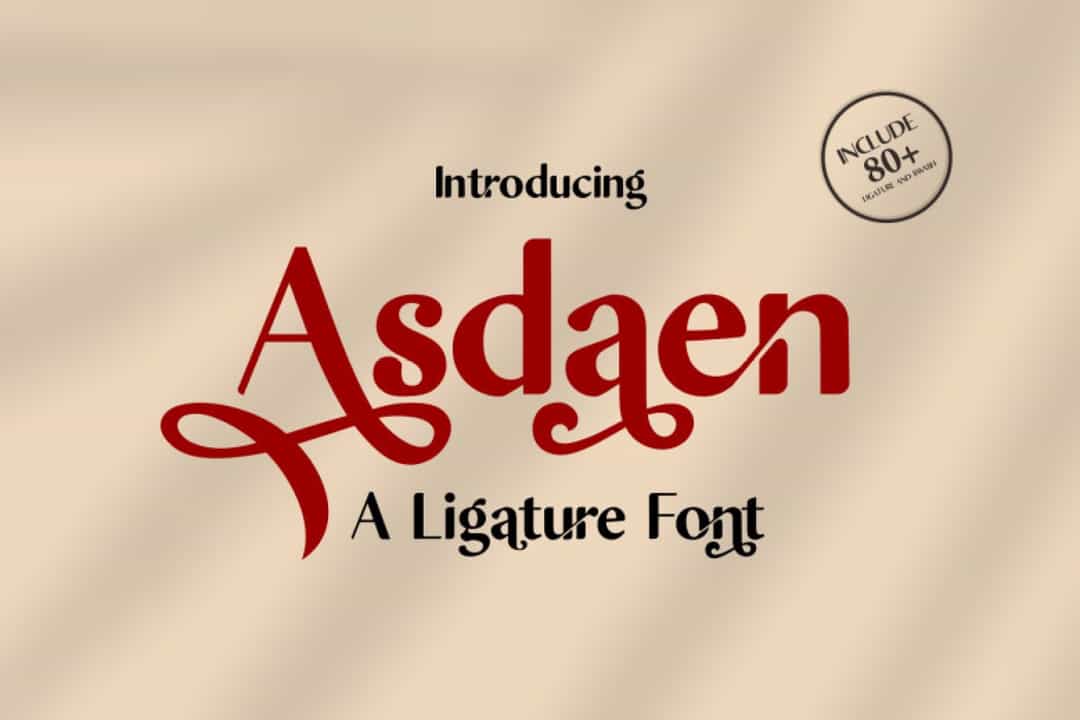 Asdaen Sans Serif Font Image 1