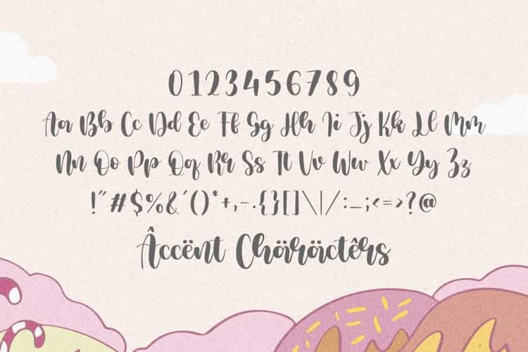 Milcandy Lovely Handwritten Font Image 3