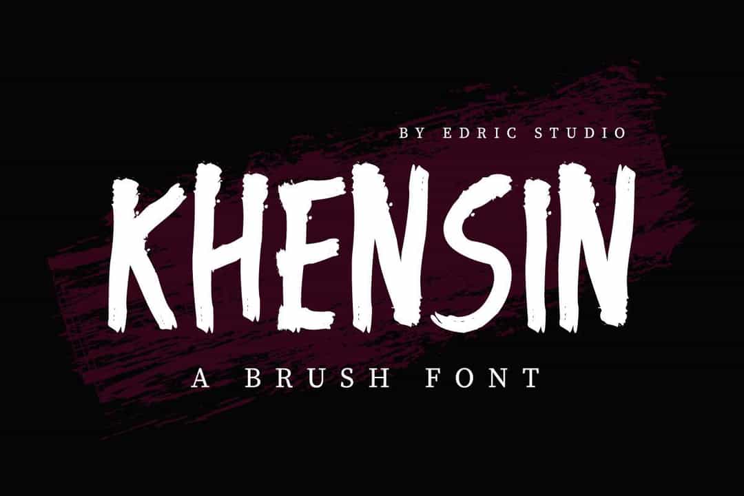 Khensin Brush Script Font Image 1