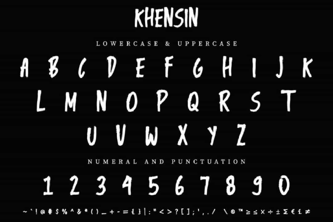 Khensin Brush Script Font Image 3