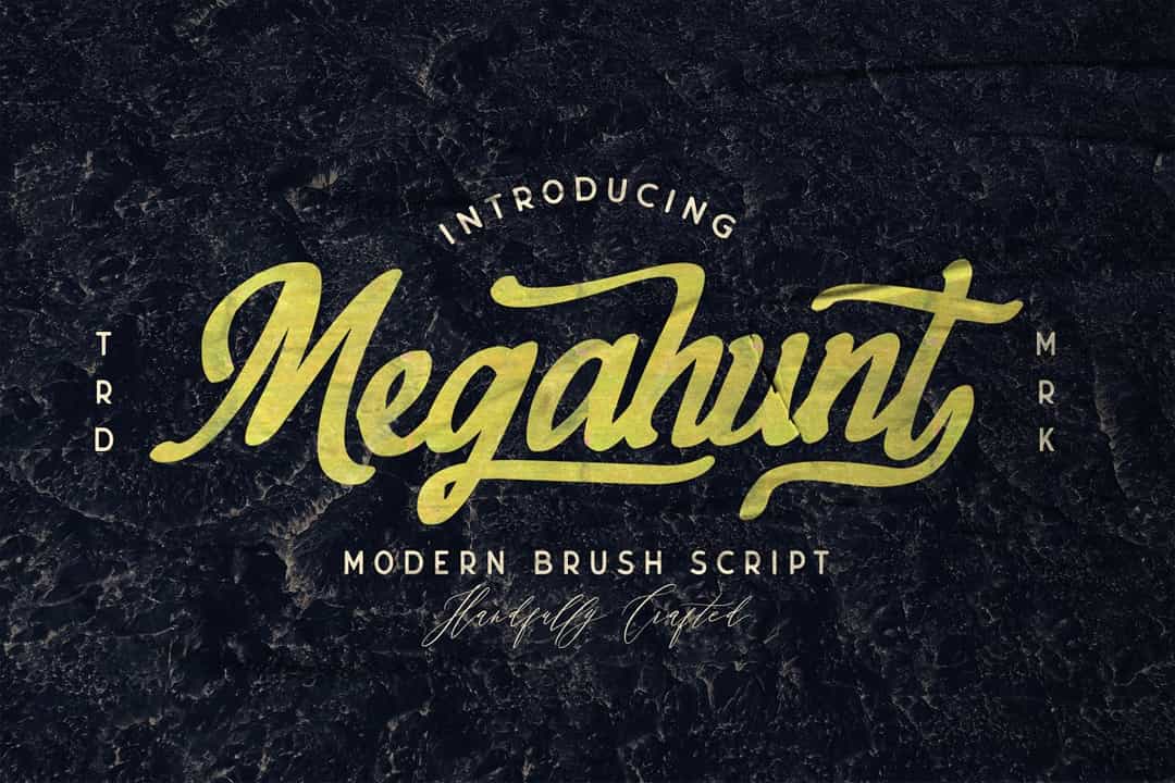 Megahunt Brush Script Font Image 1