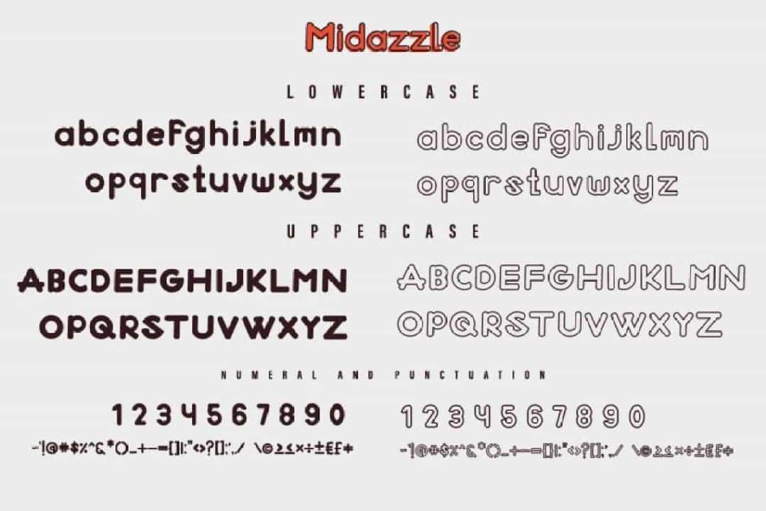 Midazzle Sans Serif Font Image 3