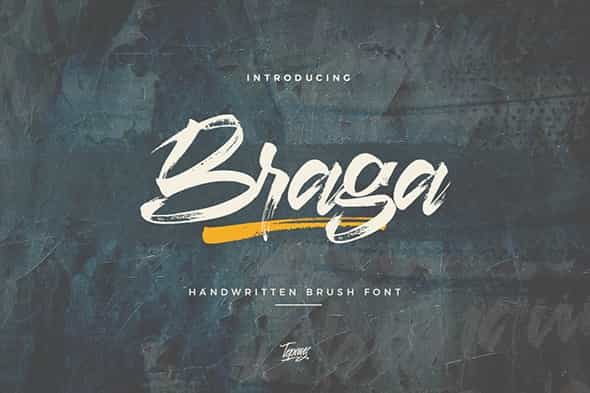 Braga Brush Script Font Image 1