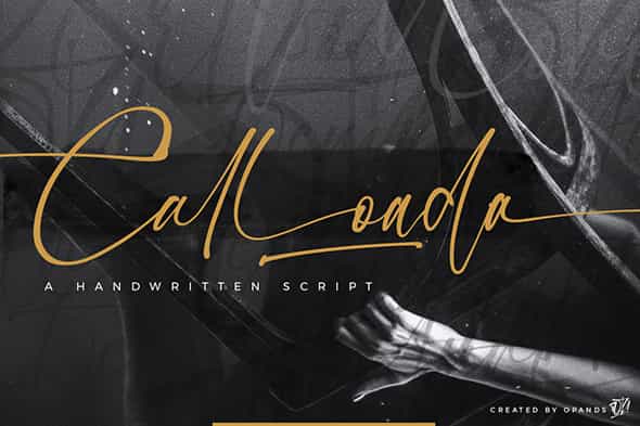 Calloada Handwritten Script Font Image 1