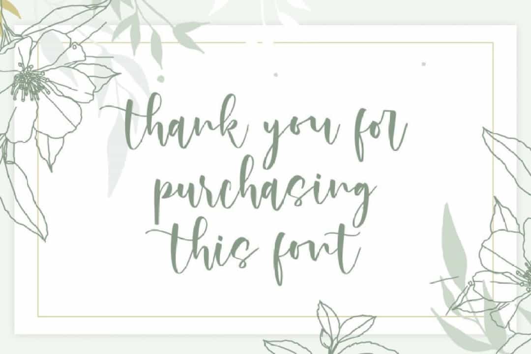 Rossi Mithori Calligraphy Script Font Image 2
