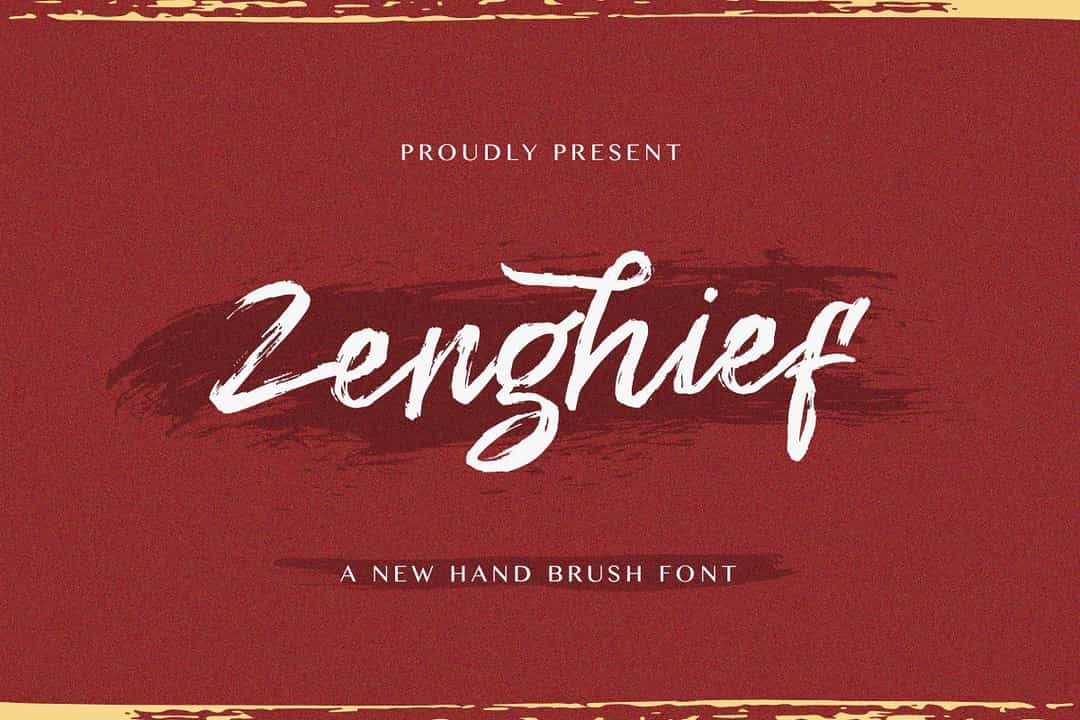 Zenghief Hand Brush Font Image 1