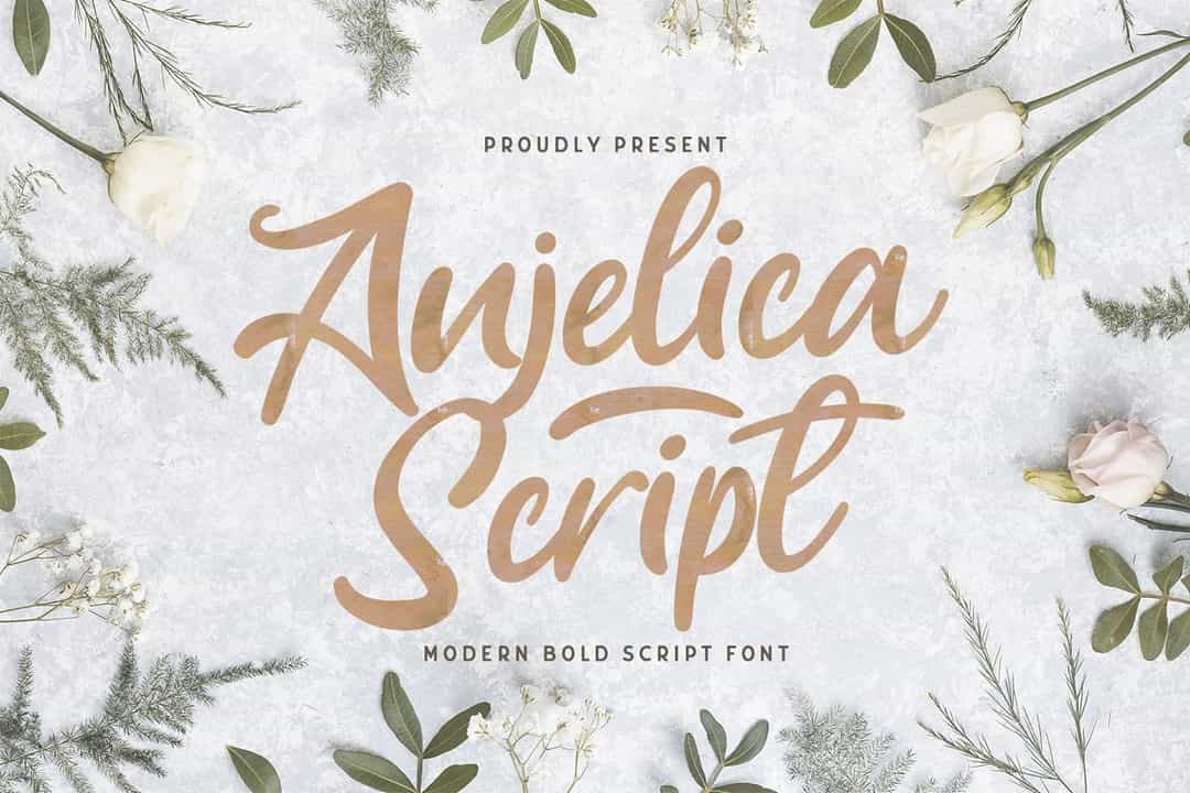 Anjelica Bold Script Font Image 1