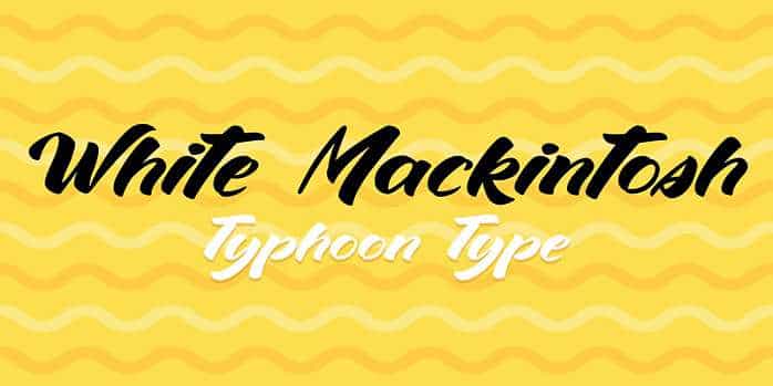 White Mackintosh Font Image 1