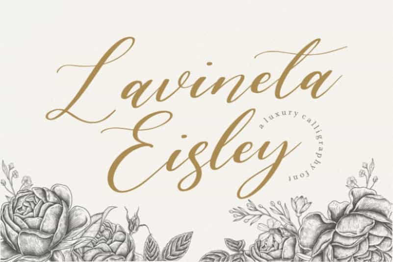 Lavineta Eisley Luxury Calligraphy Font Image 1