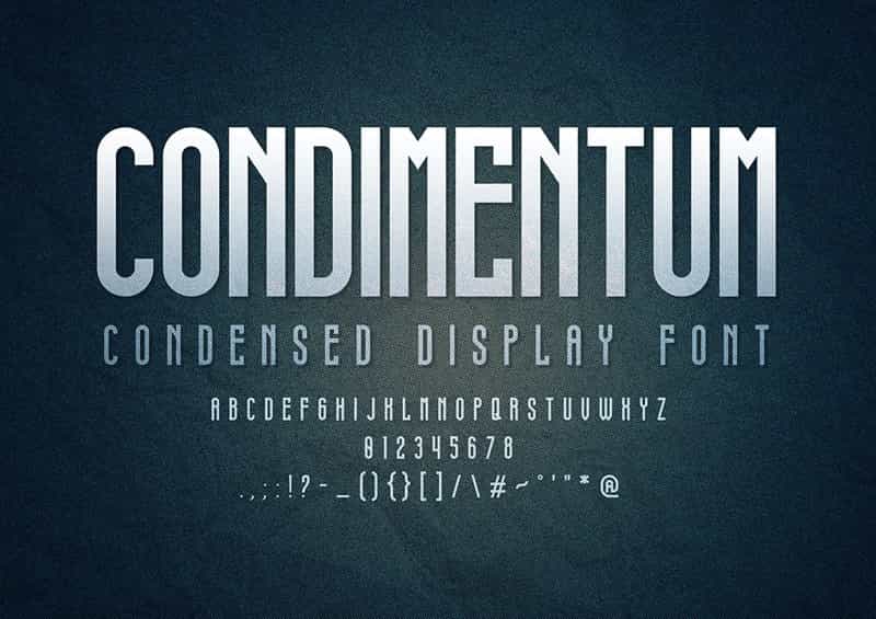 Condimentum Display Font Image 1