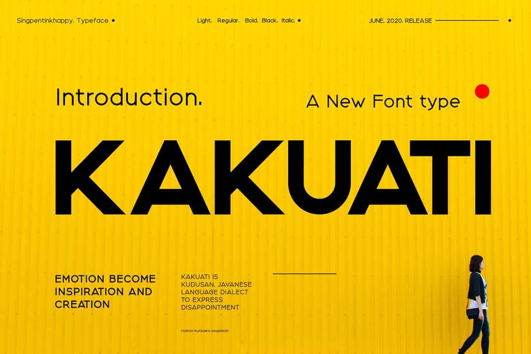 Kakuati Sans Serif Font Image 1