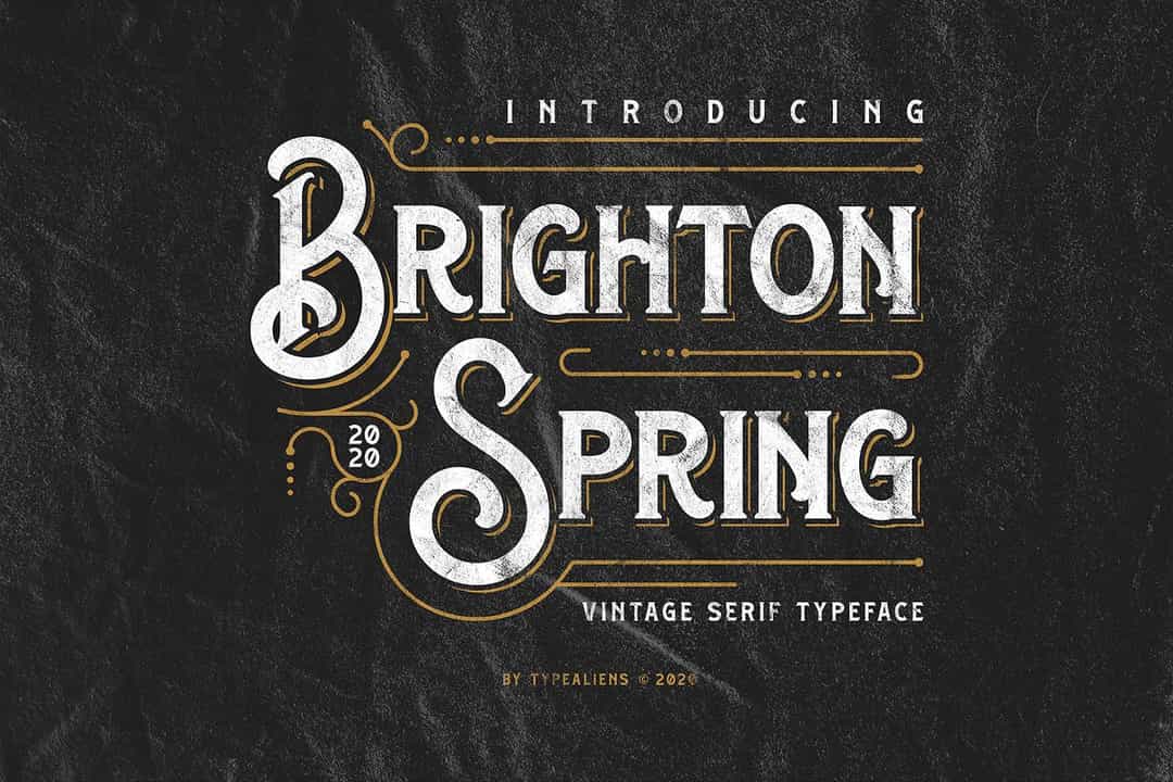 Brighton Spring Serif Typeface Image 1