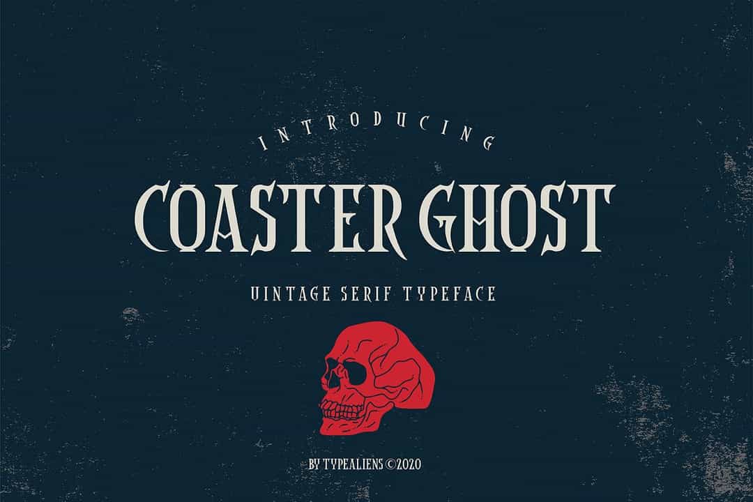 Coaster Ghost Vintage Serif Font Image 1