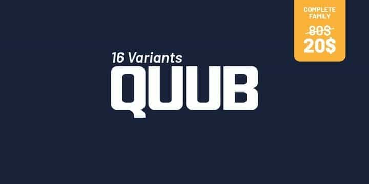 Quub Sans Serif Font Family Image 1