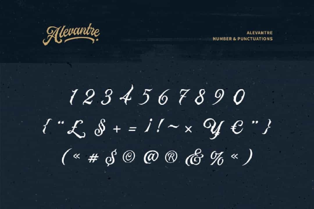 Alevantre Tattoo Bold Script Font Image 4