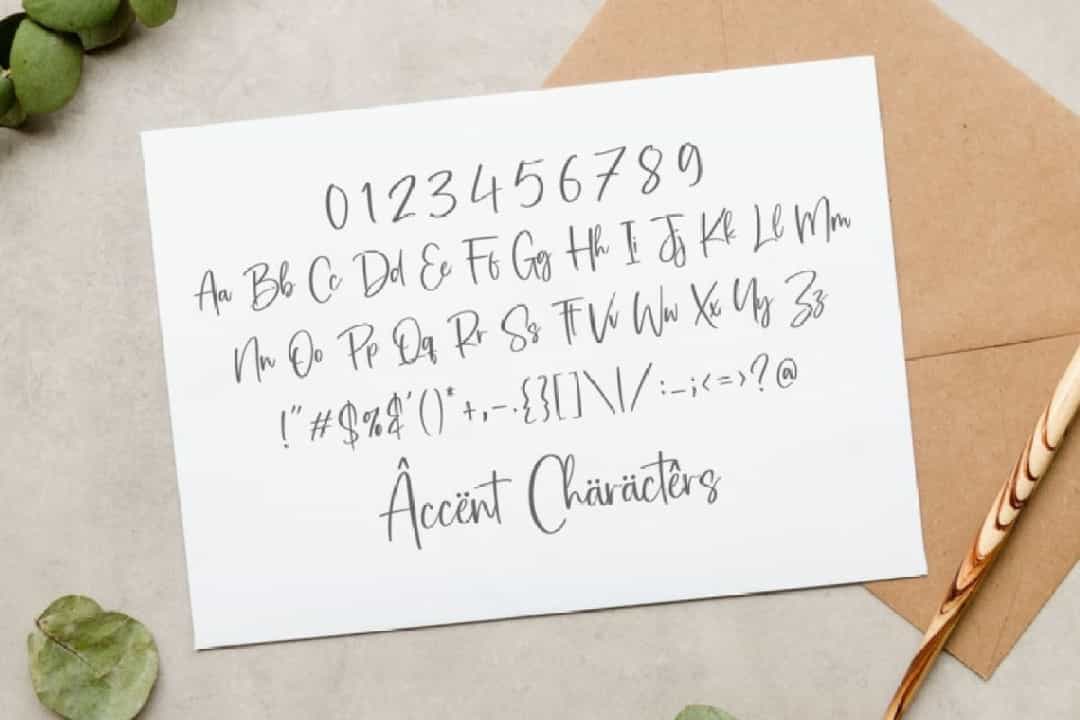 Bartes Malaga Modern Handwritten Font Image 3