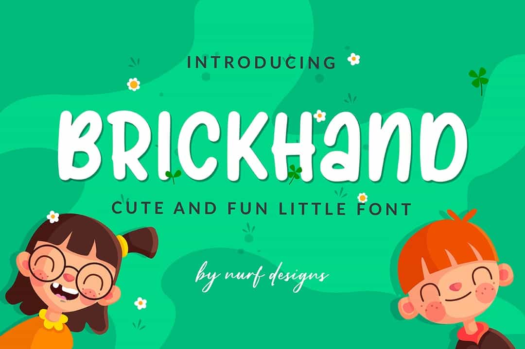 Brickhand Display Font Image 1