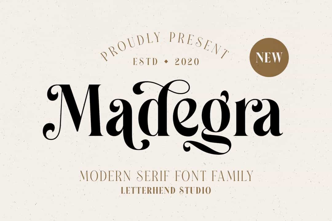 Madegra Modern Serif Font Image 1