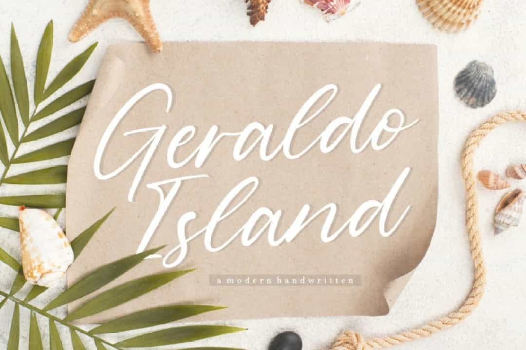 Geraldo Island Handwritten Font Image 1