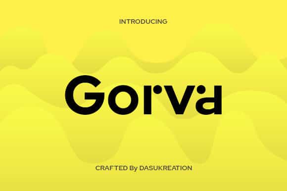 Gorva Font Image 1