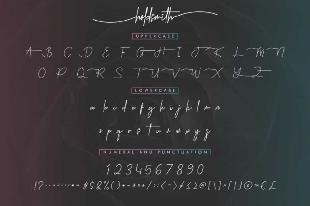 Holdsmith Font Image 3
