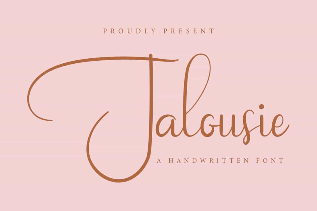 Jalousie Font Image 1