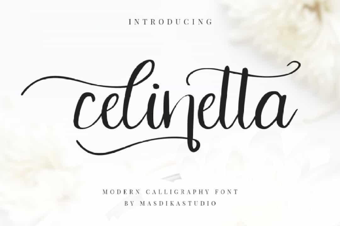 Celinetta Modern Calligraphy Font Image 1