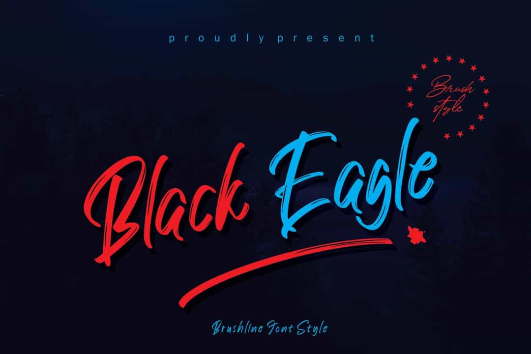 Black Eagle Font Image 1