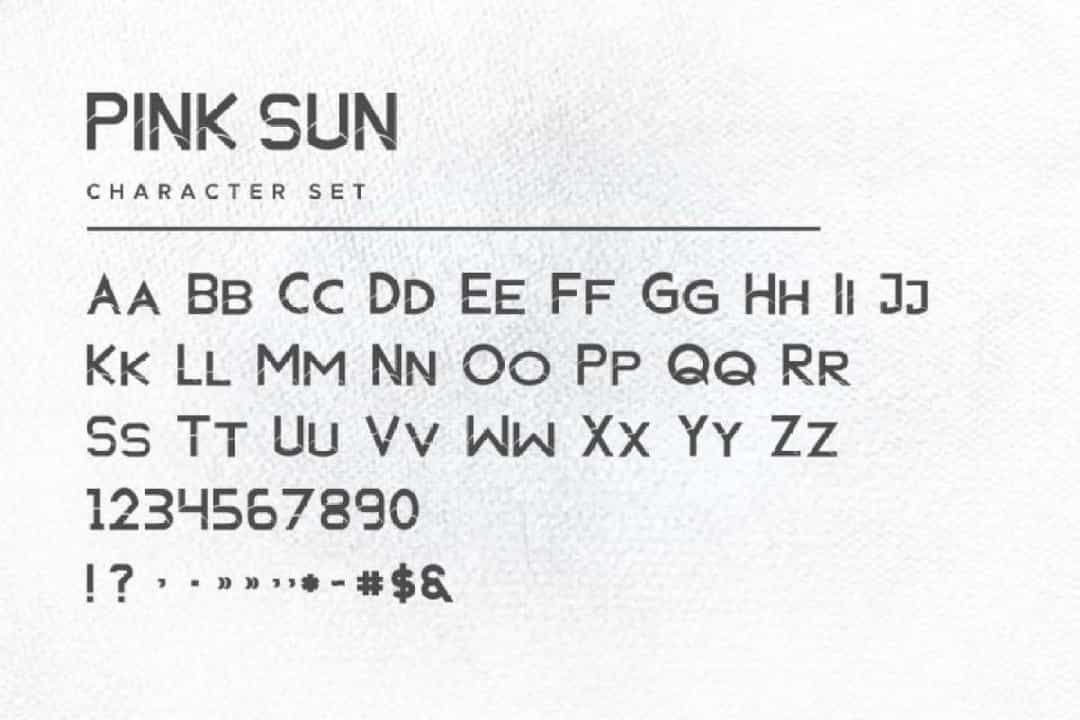 Pink Sun Font Duo Image 2