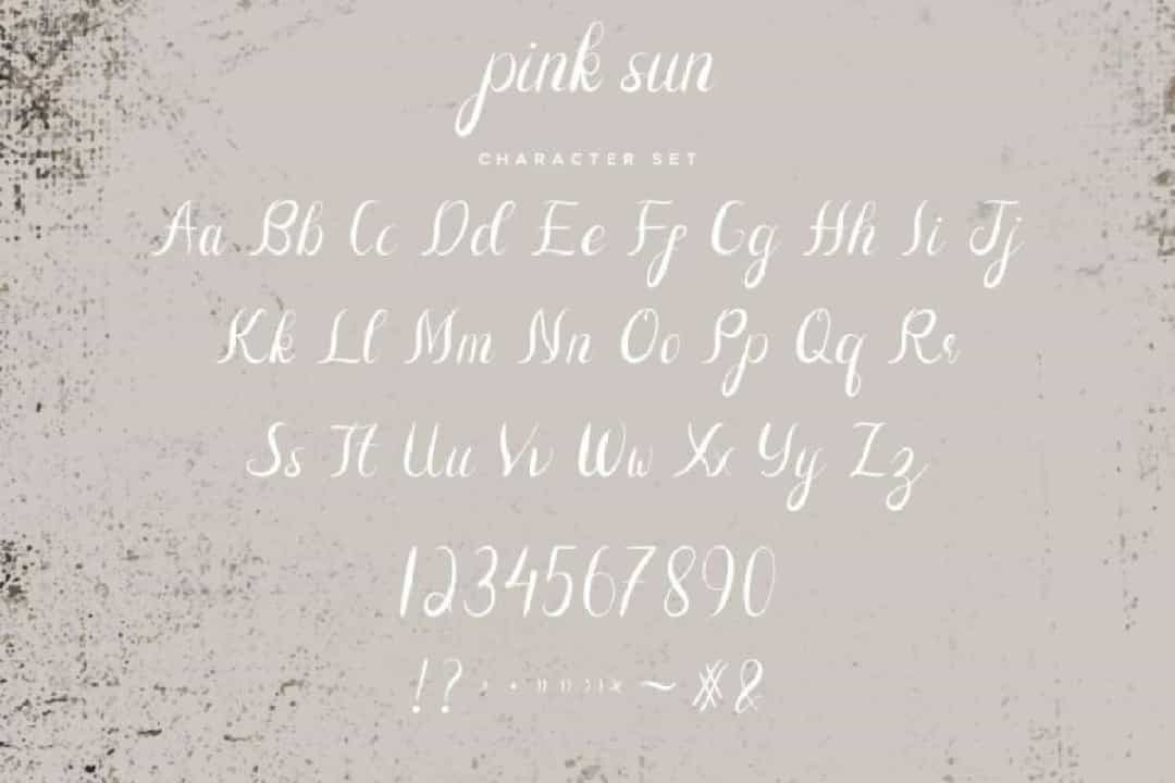 Pink Sun Font Duo Image 3