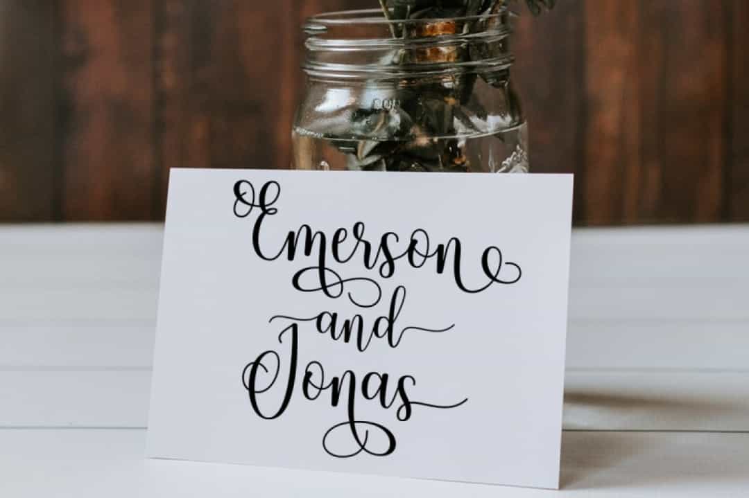 Gabrina Calligraphy Script Font Image 3