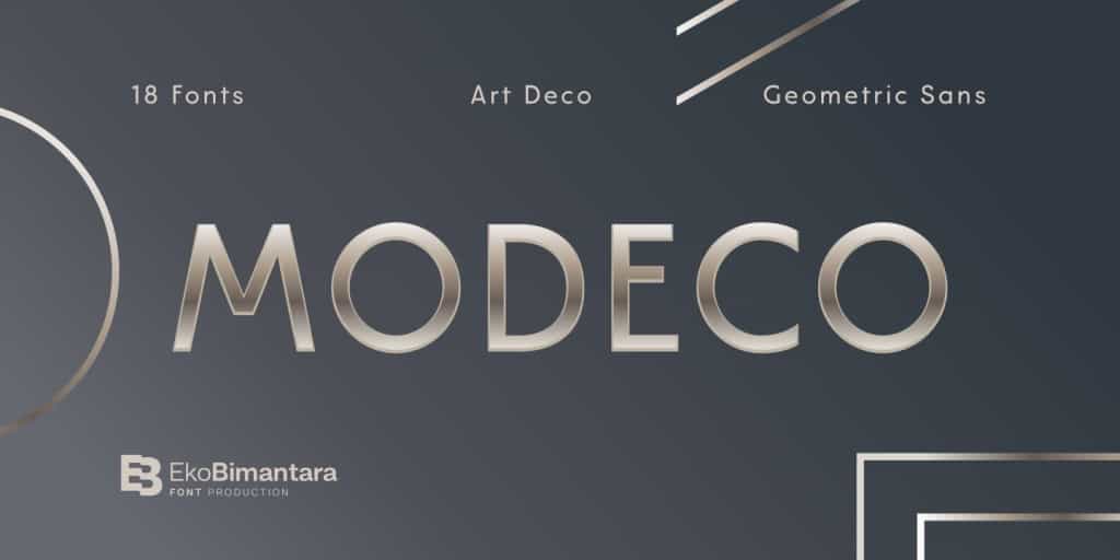 Modeco Sans Serif Font Family Image 1