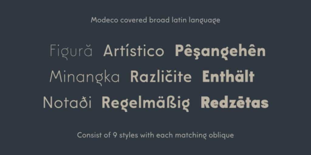 Modeco Sans Serif Font Family Image 4