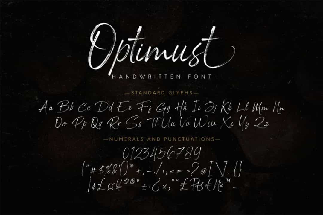 Optimust Font Image 3