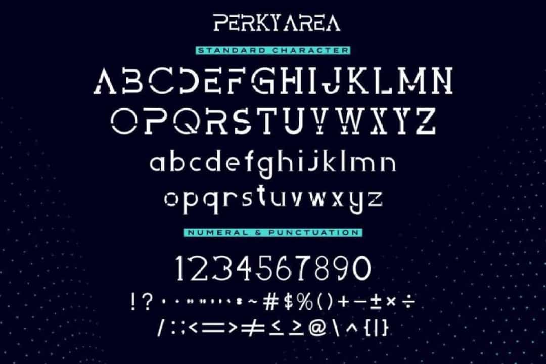 Perky Area Slab Serif Font Image 3