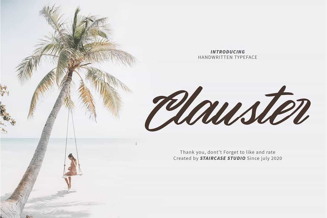 Clauster Script Font Image 1