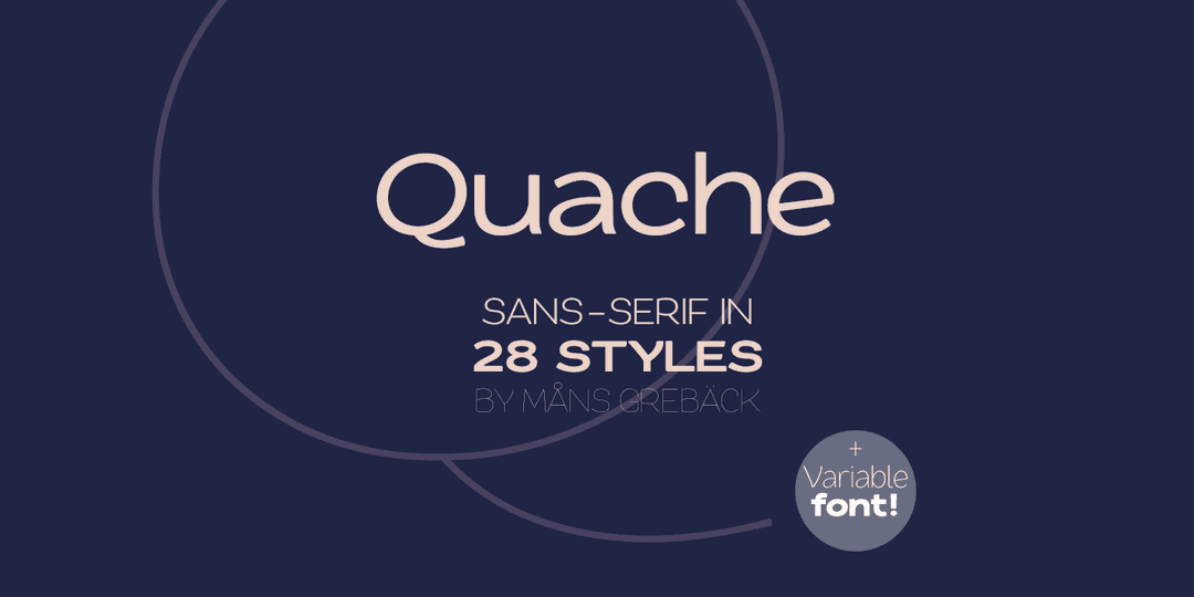 Quache Sans Serif Font Family Image 1