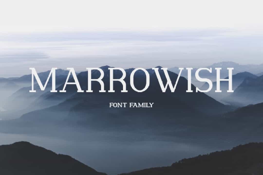 Marrowish Slab Serif Font Image 1