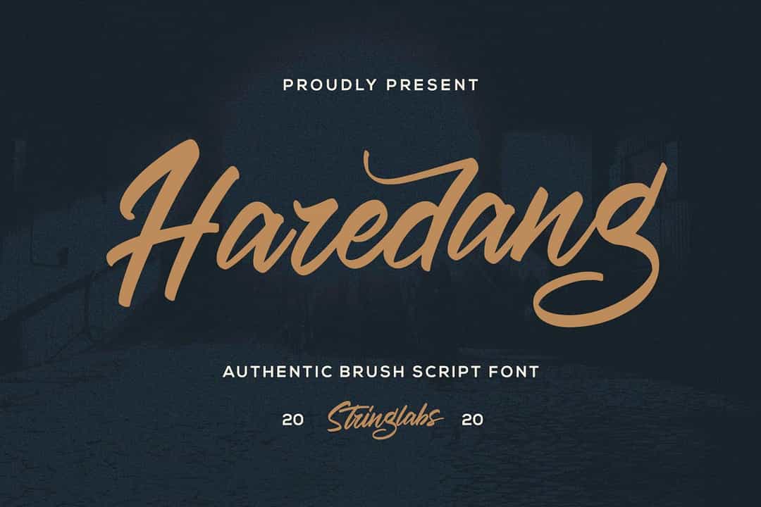 Haredang Bold Script Font Image 1
