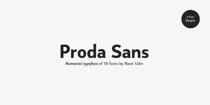 Proda Sans Font Image 1