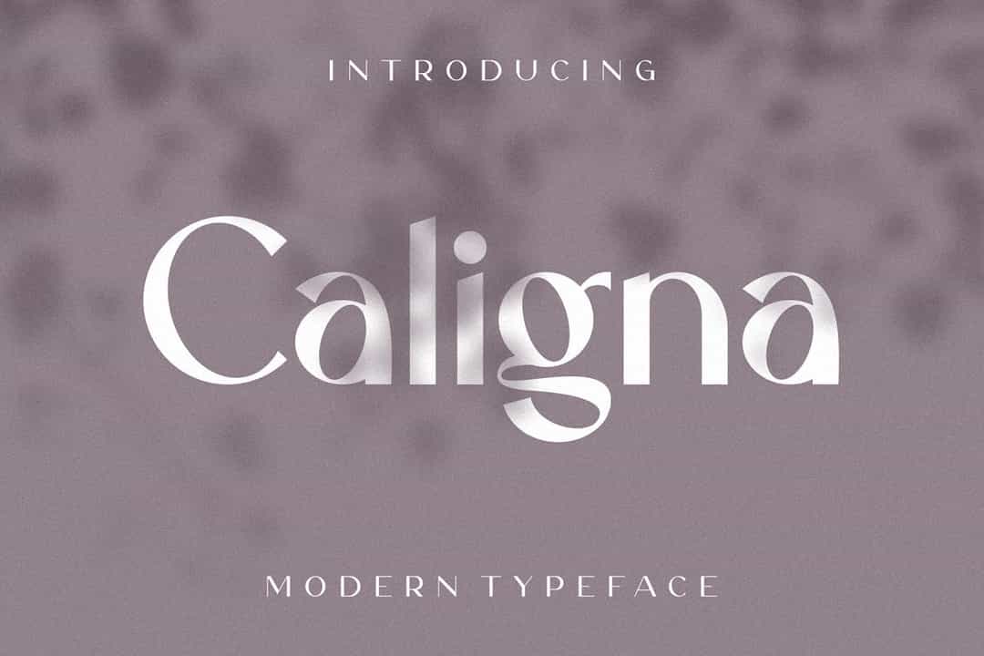 Caligna Modern Sans Serif Typeface Image 1