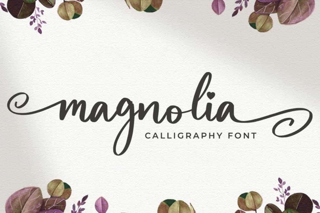 Magnolia Bold Calligraphy Script Font Image 1