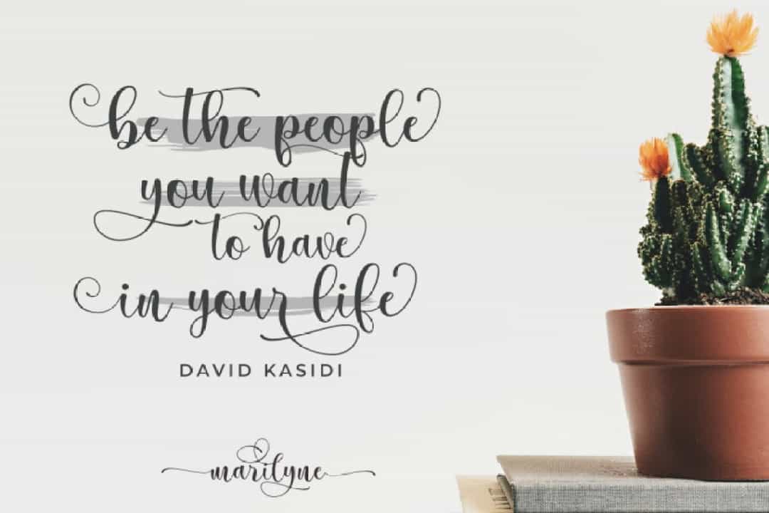Marilyne Modern Calligraphy Font Image 2