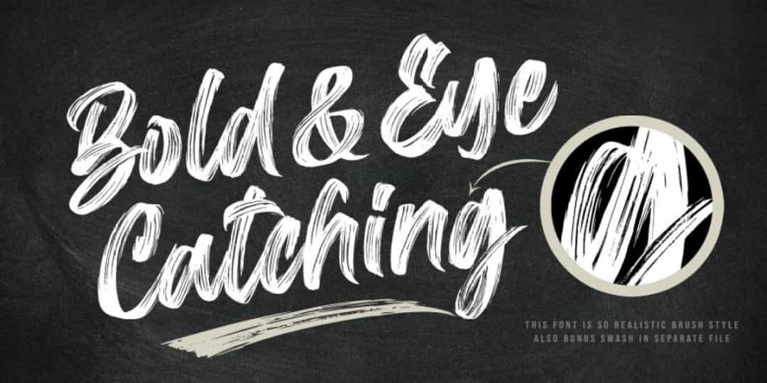 Dark Crow Brush Script Font Image 2
