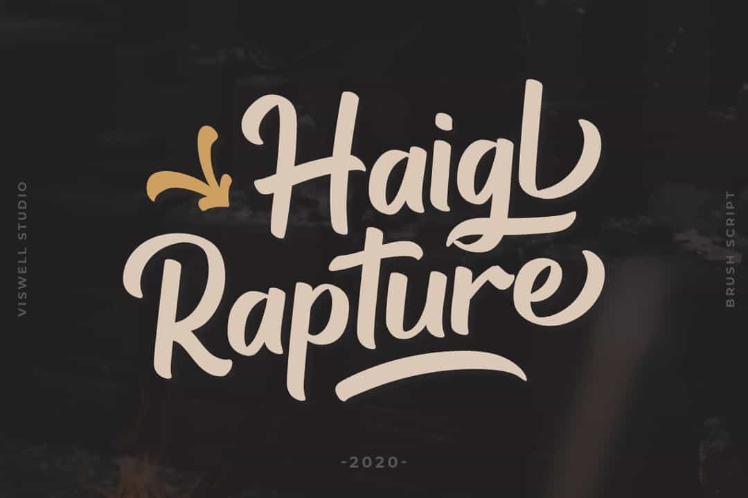 Haigl Rapture Bold Script Font Image 1
