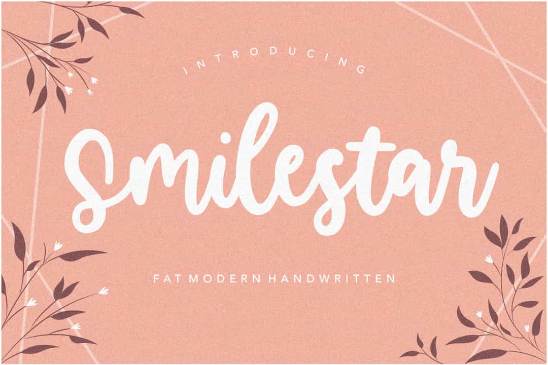 Smilestar Bold Handwritten Font Image 1
