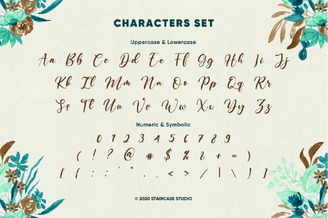 Sublimity Calligraphy Script Font Image 3