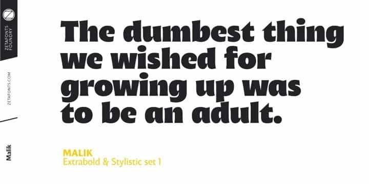Malik Sans Serif Font Image 3