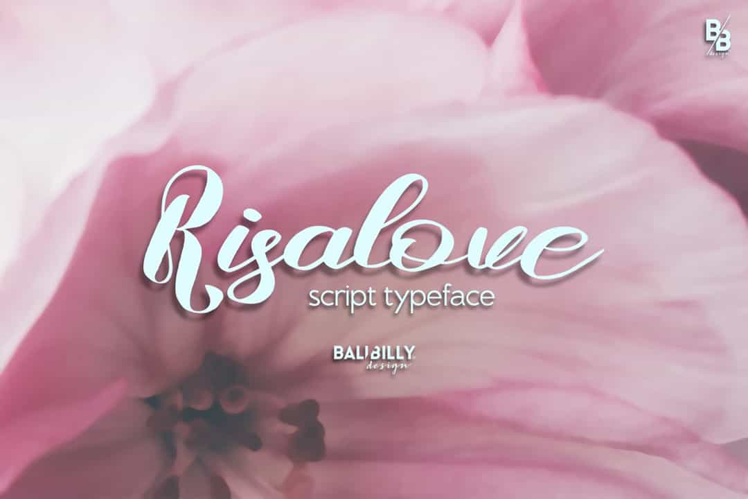Risalove Calligraphy Script Font Image 1